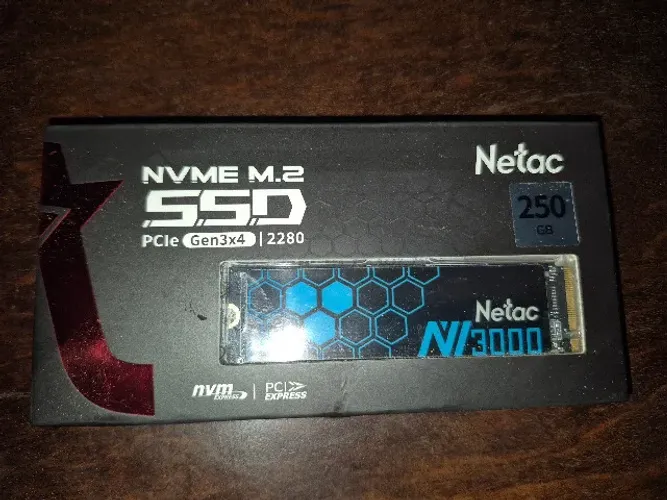 SSD Nvme 250GB Netac Lacrado