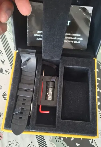 Caixa estojo relógio orient poseidon original vendo olx pay mais entrega para todo Brasil 