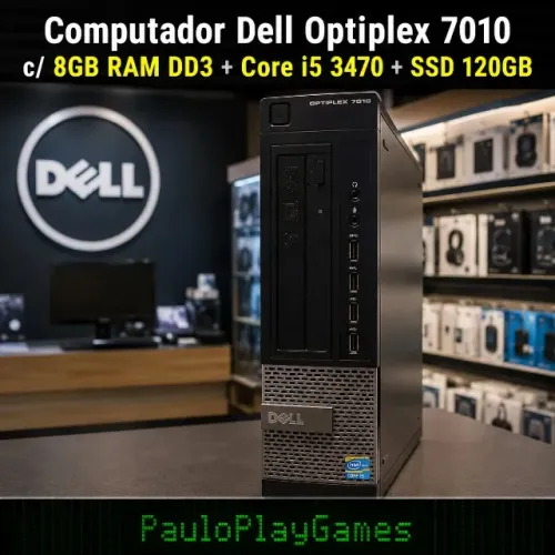 Computador Dell Optiplex 7010 / 8GB RAM DD3 / SSD 120GB / Core i5 3470