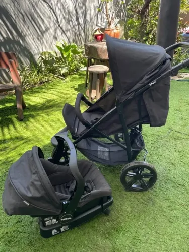Bebê conforto e carrinho 