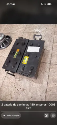 Bateria caminhao 180 amperes