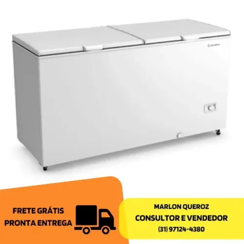 Freezer Horizontal 2 Tampas 546 Litros Metal Frio