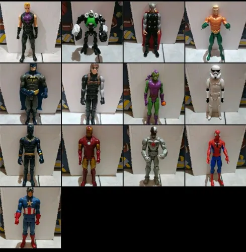 Vendo bonecos super heróis Marvel, DC comics e Max Steel