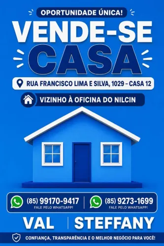 Casa 3 Quartos no Jangurussu | Próx. Messejana | Rua Privativa + Garagem