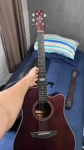 Violão acústico Strinberg black series SD200C SMS