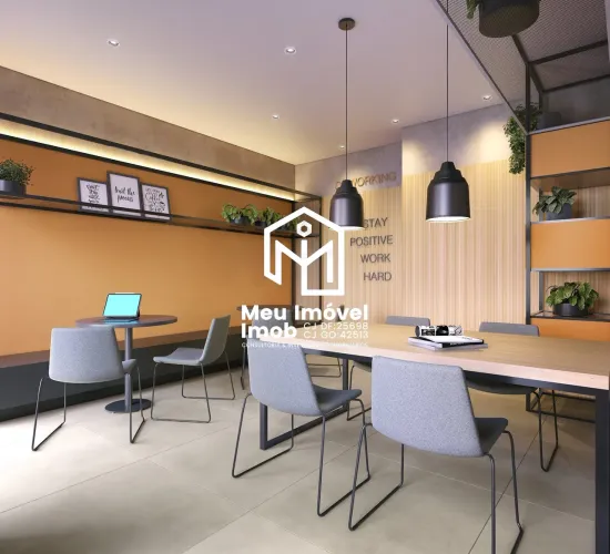 Residencial Next Taguatinga 2 Quartos 1 Suíte 1 Vaga 56m² Varanda Lazer Completo