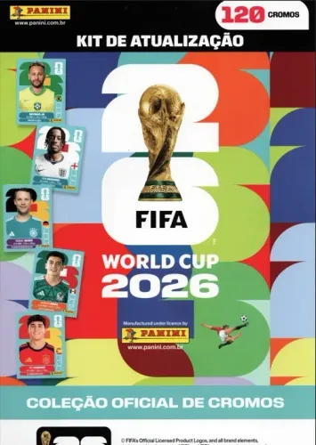 Figurinhas da Copa atualização 120 cromos - Leia o anuncio