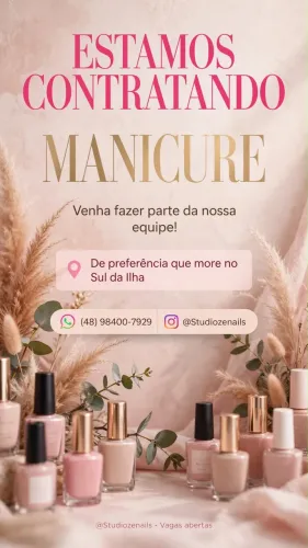 Vaga para manicure