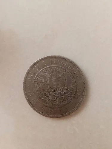 Moeda 200 Reis - 1889