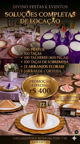 Aluguel de louça