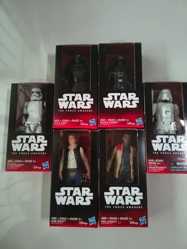 Lote 6 Bonecos Star Wars Hasbro Lacrados 