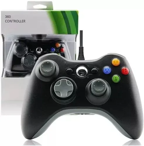 CONTROLE DE XBOX 360 E PC COM FIO NOVO