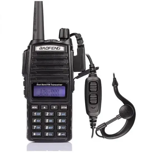 Rádio Comunicador Baofeng Uv-82 Com Visor Dual Band Rádio Fm + Fone Loja COimbra Entrega