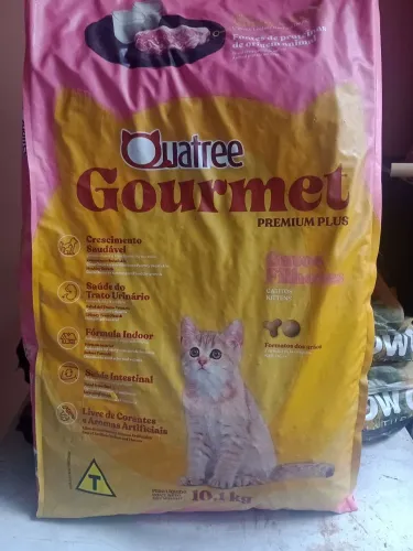 Quatree gourmet gato filhote de carne e leite
