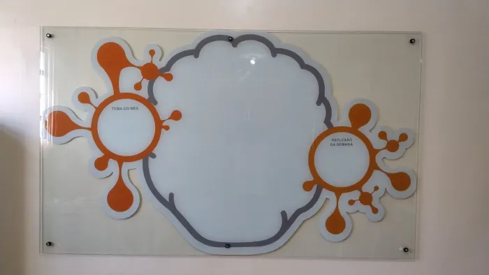 Quadro de sala de aula de vidro 