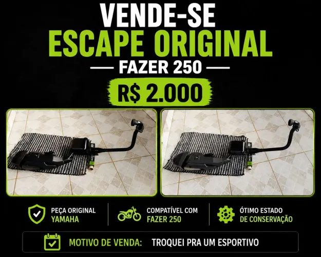 Escapamento Fazer 250