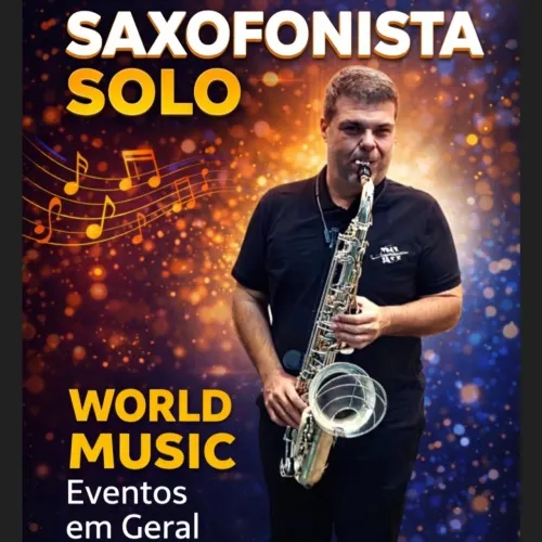 Saxofonista e flautista Profissional. Eventos em geral