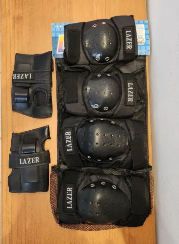 Kit de proteção joelhos, cotovelos e punho para adultos