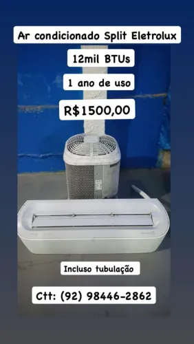 Electrolux 12000 btus 1200 reais