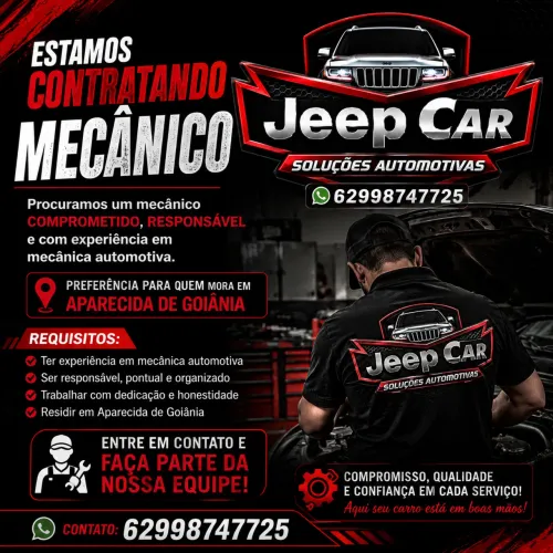 ?Estamos Contratando Mecânico?