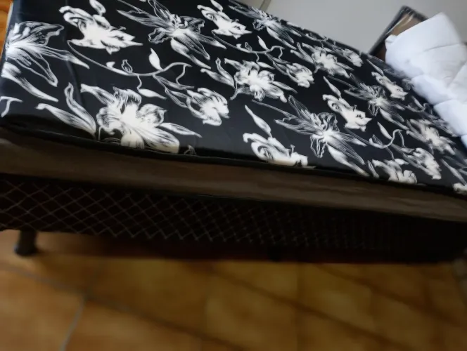 Linda cama box solteiro conjugada