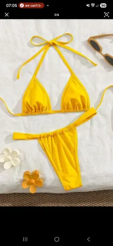 Biquíni amarelo