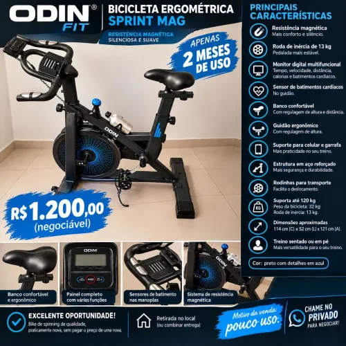 BICICLETA ODIN FIT SPRINT MAG - 13 KG