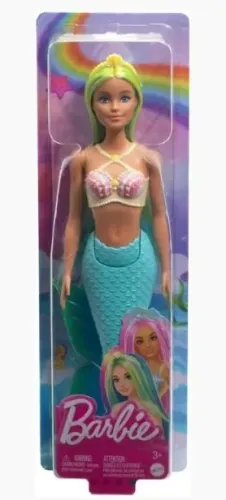 Boneca Barbie - Sereia Mundo Da Fantasia - Mattel HRR03 Azul