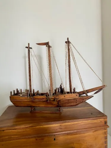 Barco de Madeira para decoração
