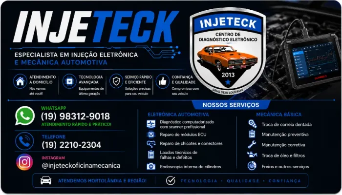 Mecânica e Injeção Eletônica.