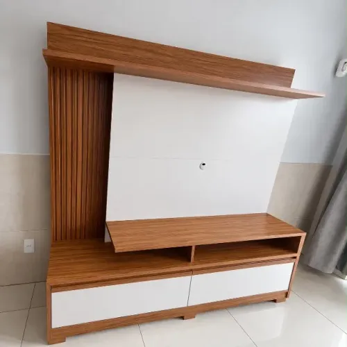 Painel para TV / Estante Home Theater Ripado