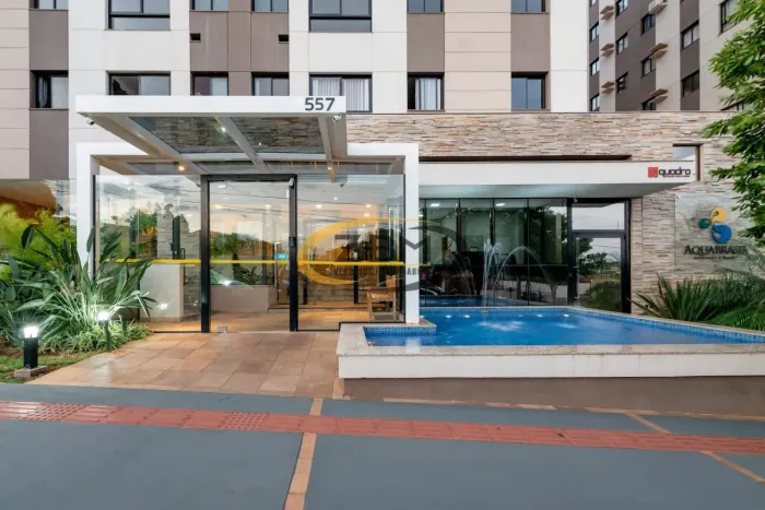 Apartamento para locação no Edf Aqua Brasil, 02 quartos (01 suíte), 55 m²util, 01 garagem,