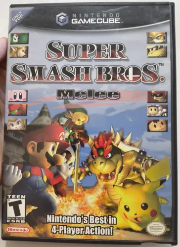 Super Smash Bros Melee - Game Cube - completo na caixa (CIB)