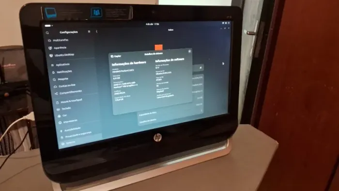 Computador All In One Hp 18-1000br, Tela 18,5 Polegadas(45cm), com Ssd.