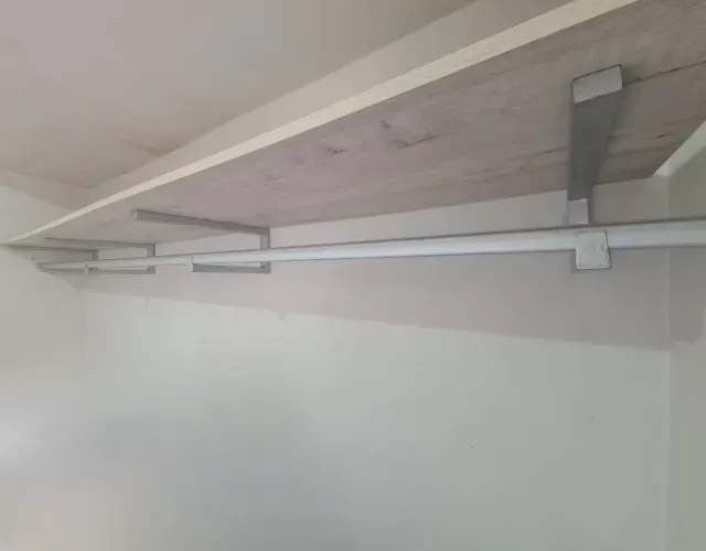 Closet arara cabideiro com prateleira mdf