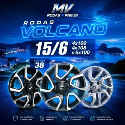 JOGO DE RODAS 4x100 | 4x108 | 5x100 Offset ET38