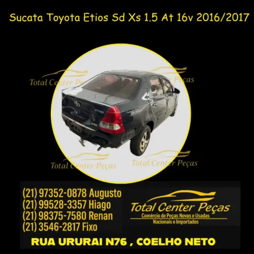 Remoção de peças Toyota Etios