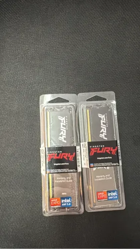 Memoria Kingston Fury Beast, 32GB (2x16GB), DDR5, 6000MHz, C36, Preto, KF560C36BBE2-16