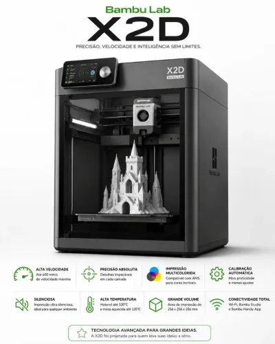 IMPRESSORA 3D Bambu Lab X2D 