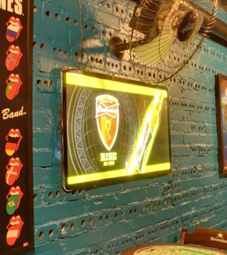 Luminoso de LED Placa 100x50 Retangular