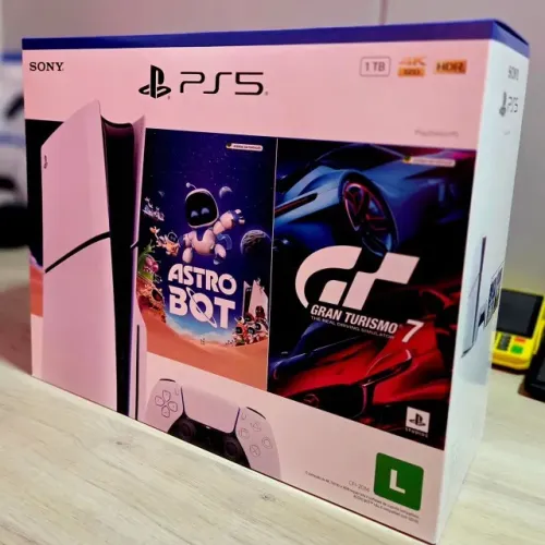 PS5 Slim C/Disco Desbloqueado + NVME 1TB + 2 Controles + Garantia