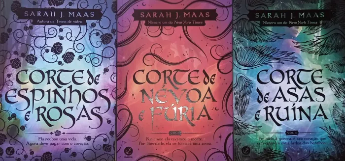 Coleção de livros Acotar 1, 2, e 3