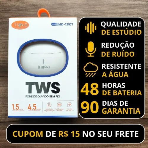 Fone de Ouvido Bluetooth Sem Fio Qualidade Estúdio + Isolamento de Ruído (Entrega Hoje)