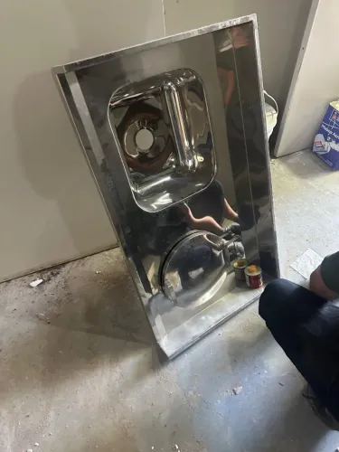 Bancada Expurgo E Pia Em Inox