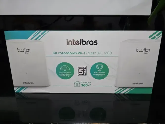 Roteador Intelbras Twibi Giga+ Mesh Wi-Fi 5 (AC 1200) - Ótimo Estado