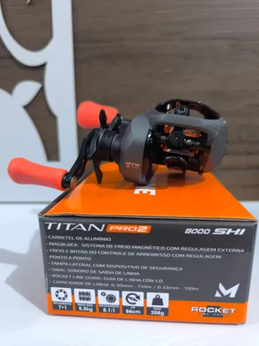 Carretilha Marine Sport Nova - Titan pro 2 8000 Lado Direito - Entregamos 