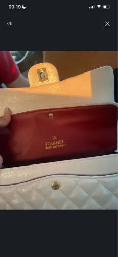Bolsa branca clássica flap Bag