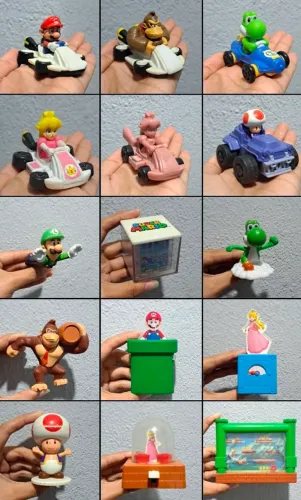 Bonecos Mario & Pokémon Usados Coleção McDonald's