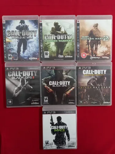 Call of duty - 07 jogos todos por 320 (lote)