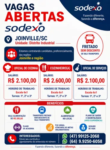 Vagas para cozinha